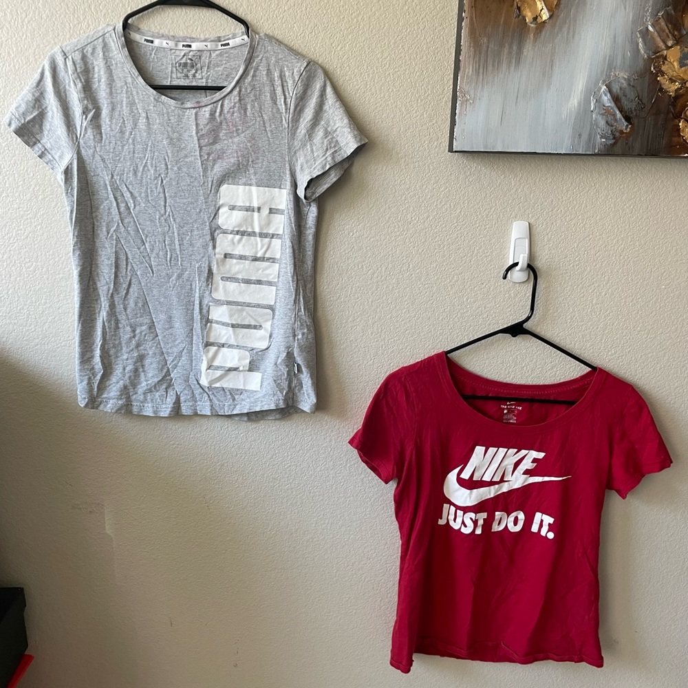 Nike and Puma shirt